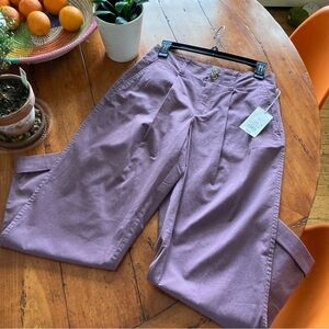 A new Day Light Purple Tapered Wide-Leg Pants size 2R